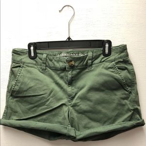 American Eagle Twill Midi Shorts Size 12